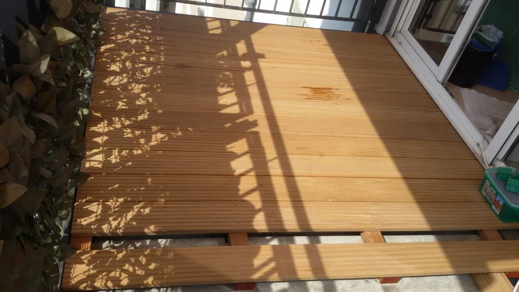 Bild: Unsere Holzarbeiten für eine Terrasse